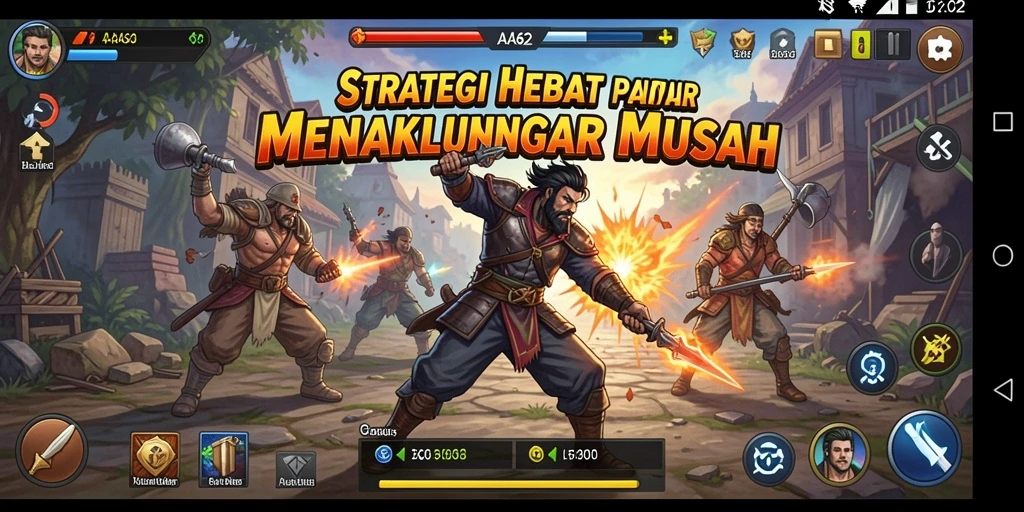 Screenshot gameplay AA62 menampilkan aksi strategis yang penuh ketegangan.