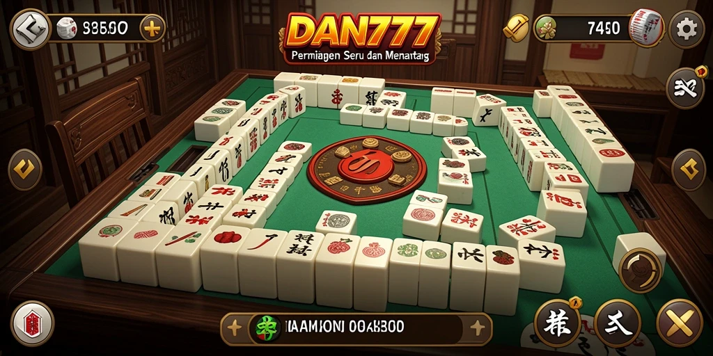 Tampilan menarik dari gameplay Mahjong di DAN777.