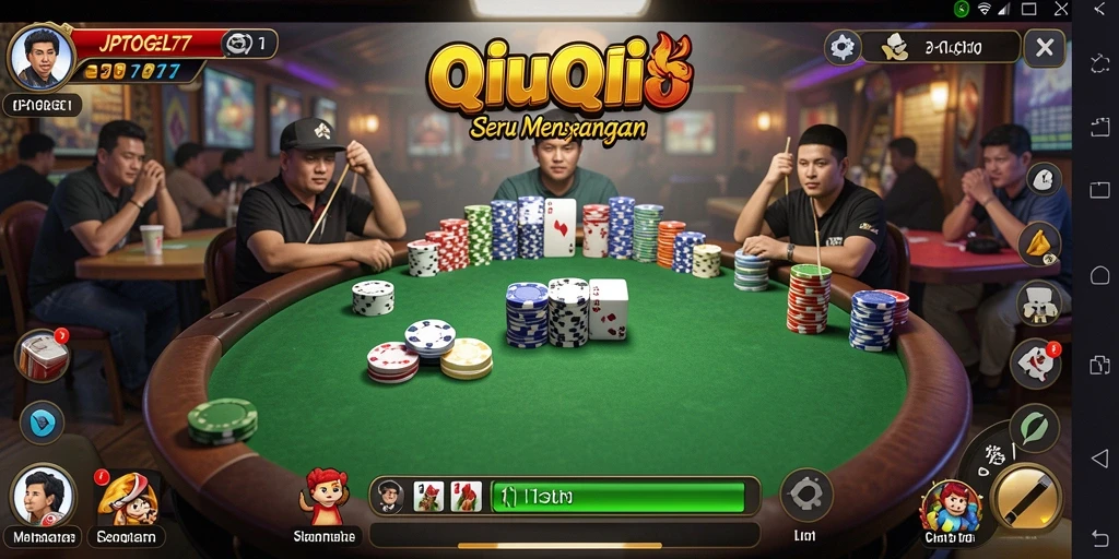 Screenshot utama gameplay QiuQiu yang seru di JPTOGEL77.