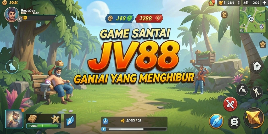 Screenshot menunjukkan gameplay santai dan menghibur dari JV88.