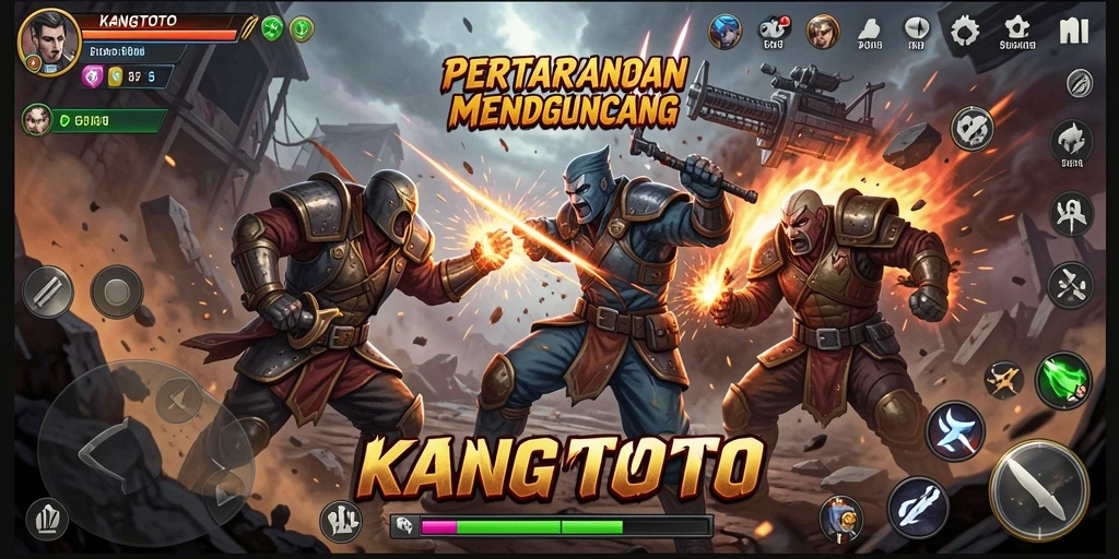 Tampilan gameplay mendebarkan dari KANGTOTO dengan efek aksi yang luar biasa.