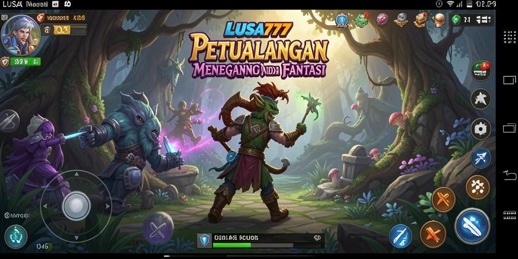 Tangkapan layar menunjukkan aksi seru dalam game petualangan LUSA777.