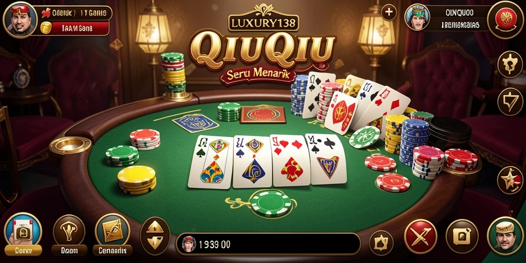 Tampilan gameplay seru dalam permainan QiuQiu