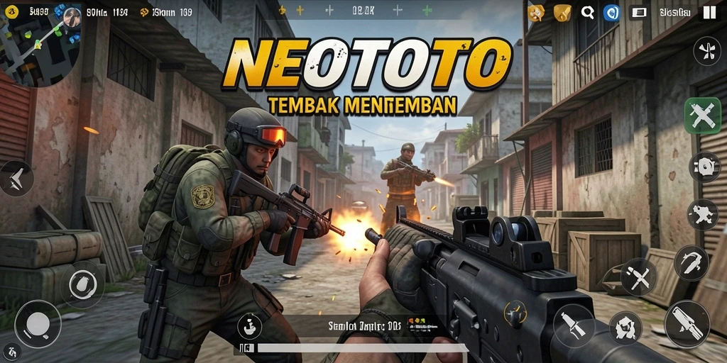 Tampilan gameplay NEOTOTO yang seru dan dinamis.