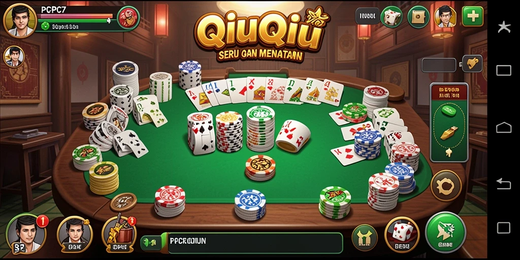 Tampilan gameplay QiuQiu yang menarik dan seru.