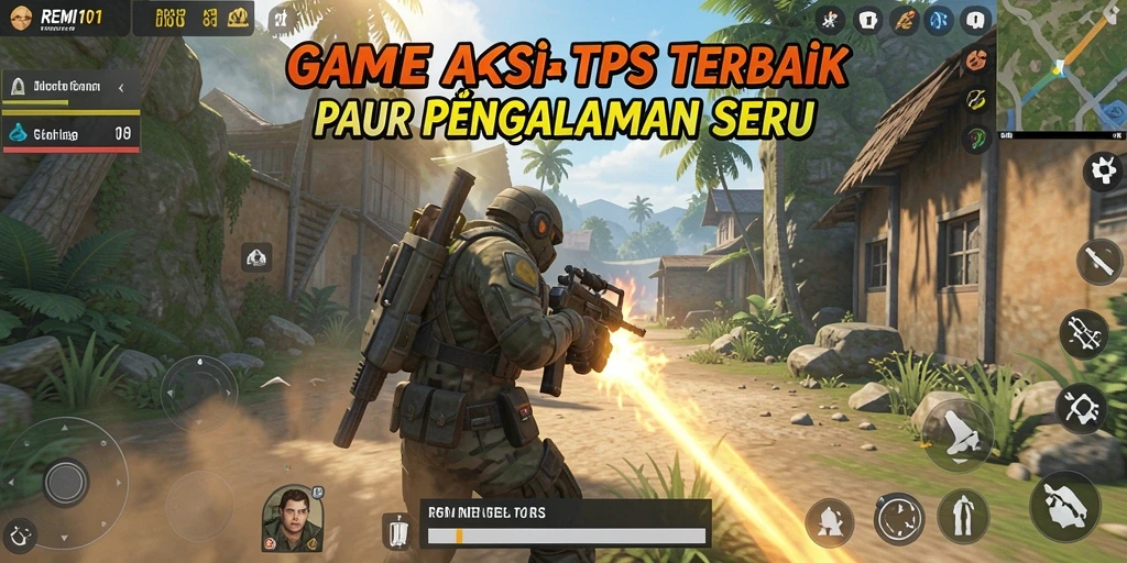 Tampilan gameplay menegangkan dari REMI101 yang penuh aksi.