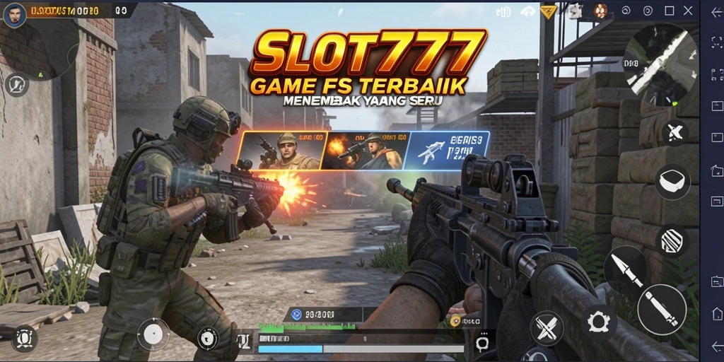 Tampilan gameplay SLOT777 yang mendebarkan saat bertempur di medan perang.